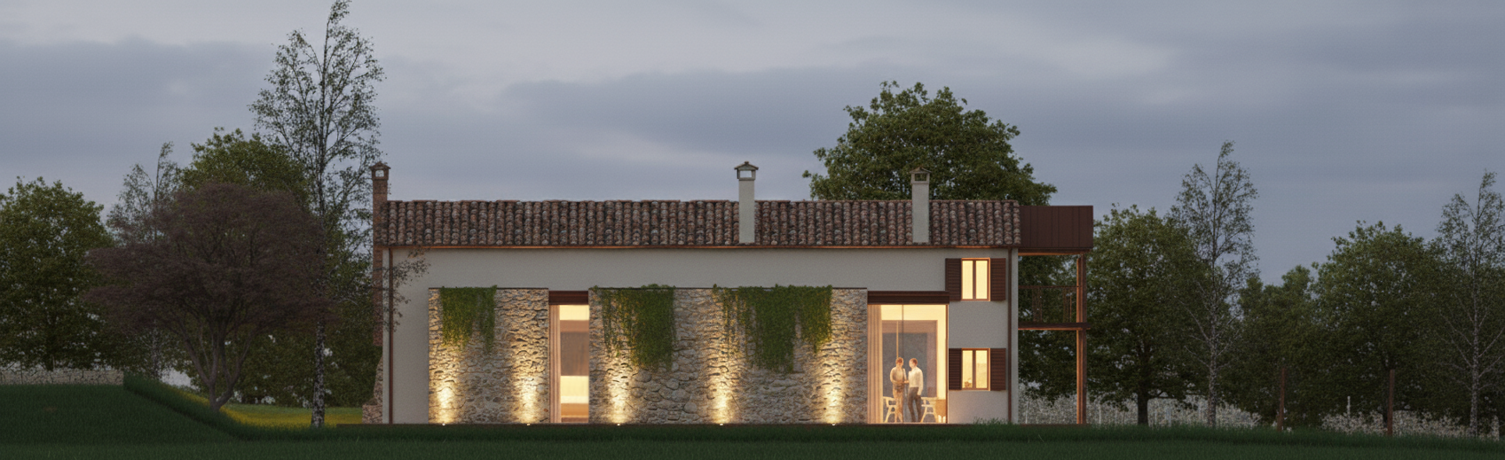 Ristrutturazione e ampliamento di un rustico